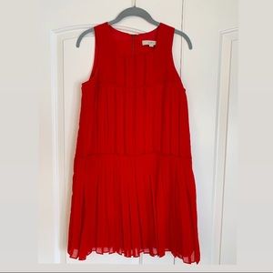 Ann Taylor Loft Pleated Sheath Dress